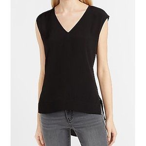 Pitch Black Express Lightweight V-Neck Step-Hem Tunic Tank - Size XS